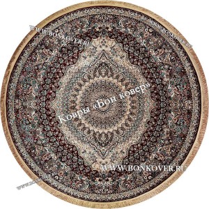 Восточный Ковер Для Гостиной Медальон Дизайн 28751 круг