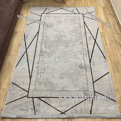 Турецкий ковер для гостиной Дизайн 05 Серый