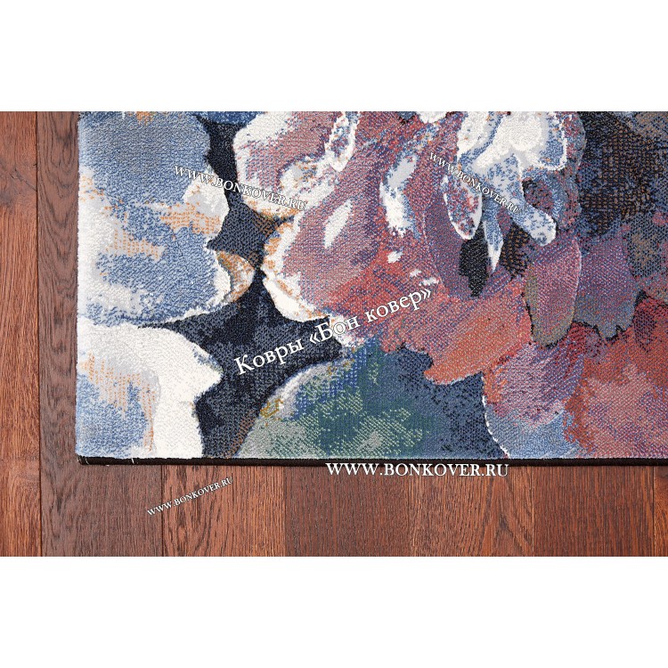 Бельгийский Высокоплотный Ковер с Цветами Дизайн 30399