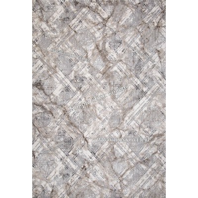 Абстрактный ковер дизайн 95 Коричневый с серым